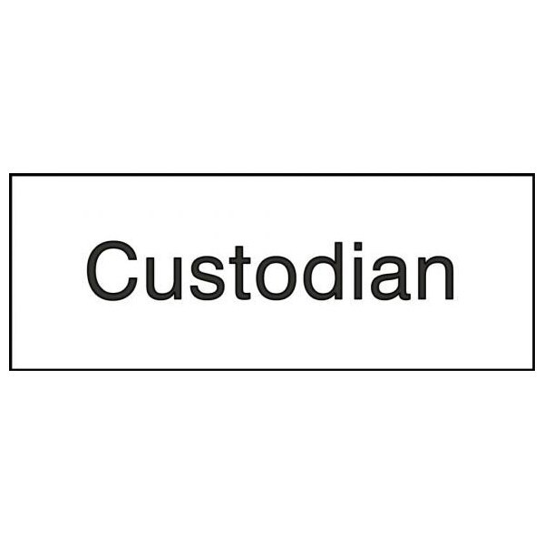 Accuform 8 in W x 3 in H, Engraved Plastic PSG802WT - main